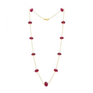 ruby pearl necklace
