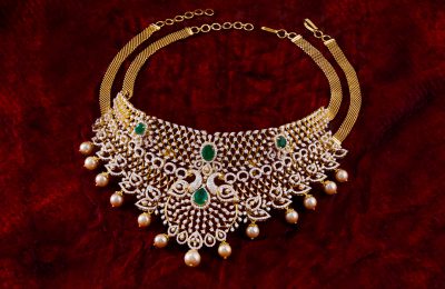 Diamond Choker Designs Online at Krishna Jewellers
