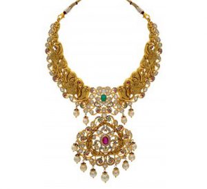 Gold Antique Paachi Necklace