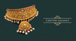 Buy Gold Choker Necklace Online at Krishna Pearls