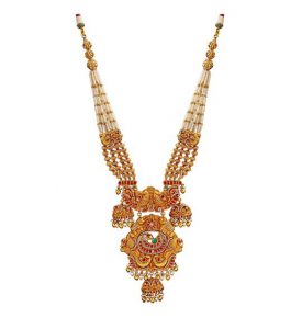 Buy Gold Necklace Online at Krishna Pearls