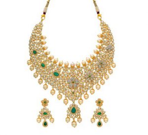 Buy Gold Pachi Necklace Set