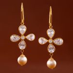 Buy Gold Pearl Earrings Online at Krishna Pearls