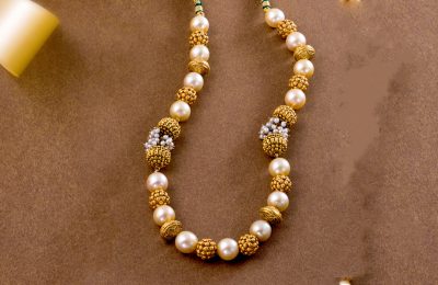 Buy Gold Pearl Necklace Online