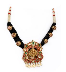 Buy Kundan black Dori necklace at Krishnapearls