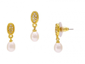 Buy Oval Pearls Pendant Set Online at Krishnapearls
