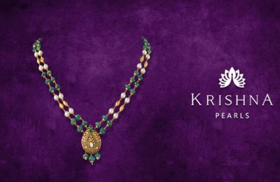Gold Pearl Necklace Online at Krishna Pearls