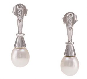 Buy Pearls Silver Earrings at Krishnapearls
