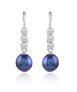 Buy blue pearl earrings
