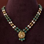 buy gold pearl necklace at Krishnapearls