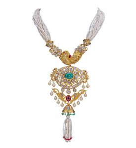 buy pearl gold necklace at krishnapearls