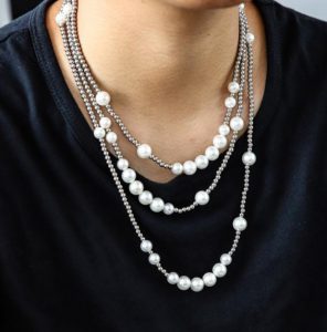 Attractive Men’s Pearl Jewellery Necklace
