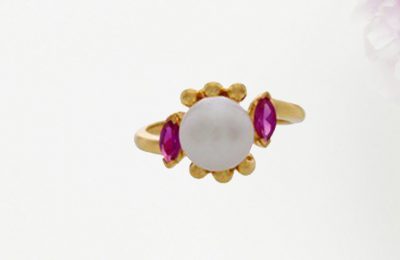 Gold Ring Online at Krishna Pearls
