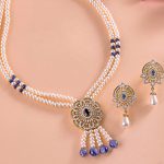 Buy pearl set designs online at Krishna Pearls