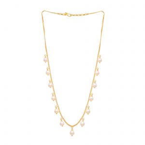Gold Pearl Chains _ Krishna Pearl Designs